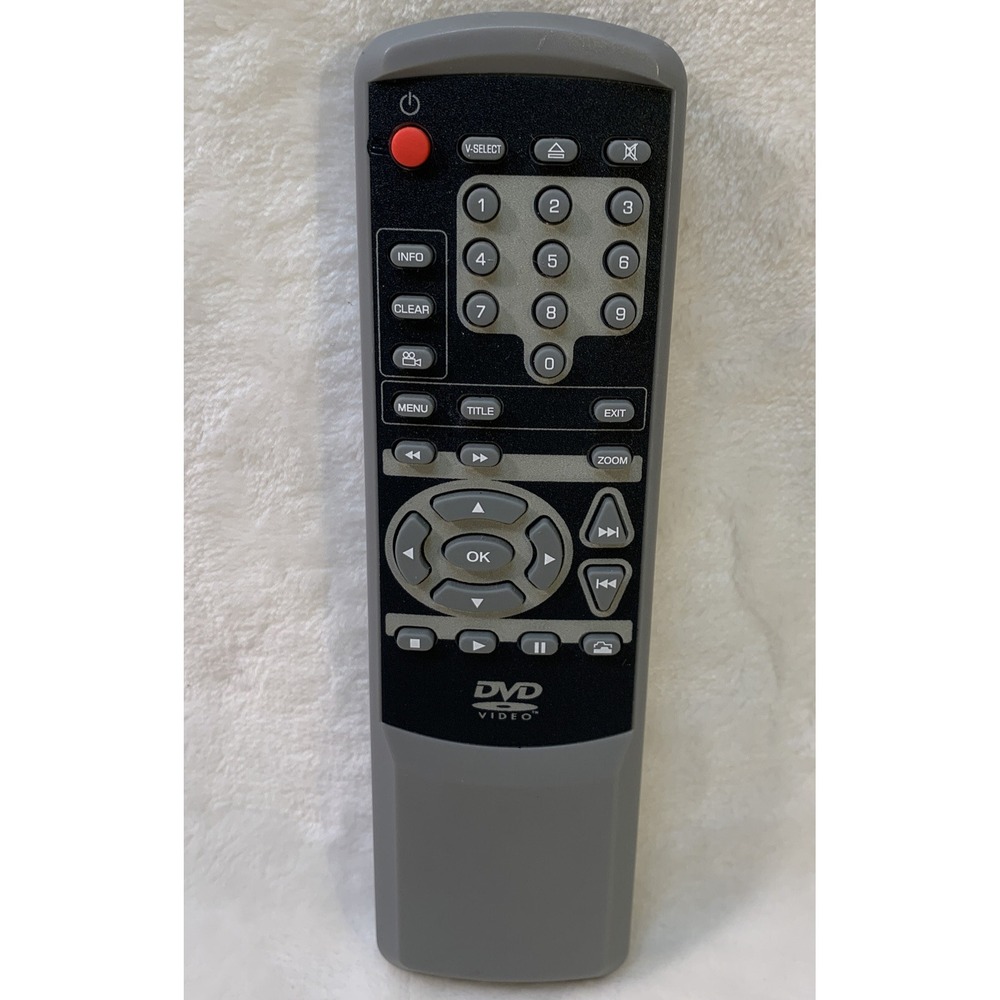 CROWN KOSS Cdv661 DVD Video PLAYER REMOTE‎ Gray Tested Clean
